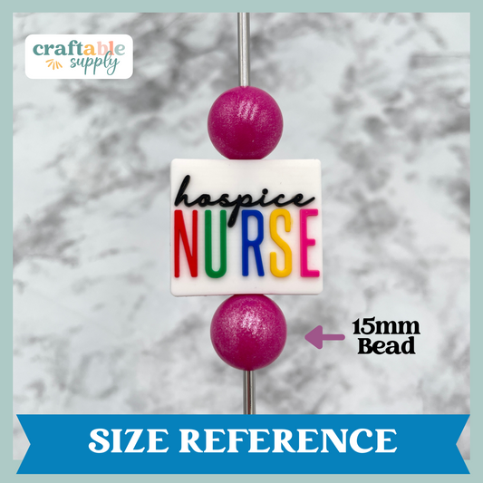 Hospice Nurse Soft PVC Focal Bead