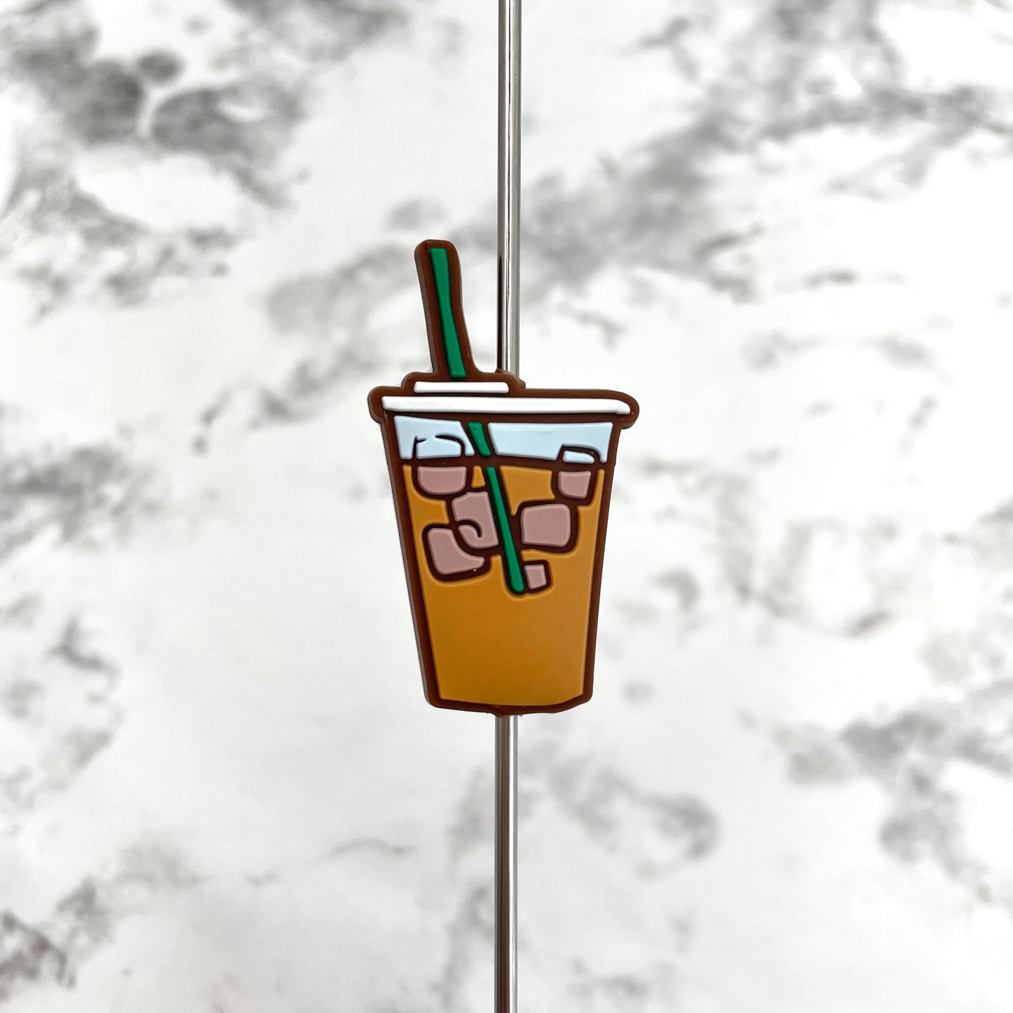 Iced Coffee Silicone Focal Bead