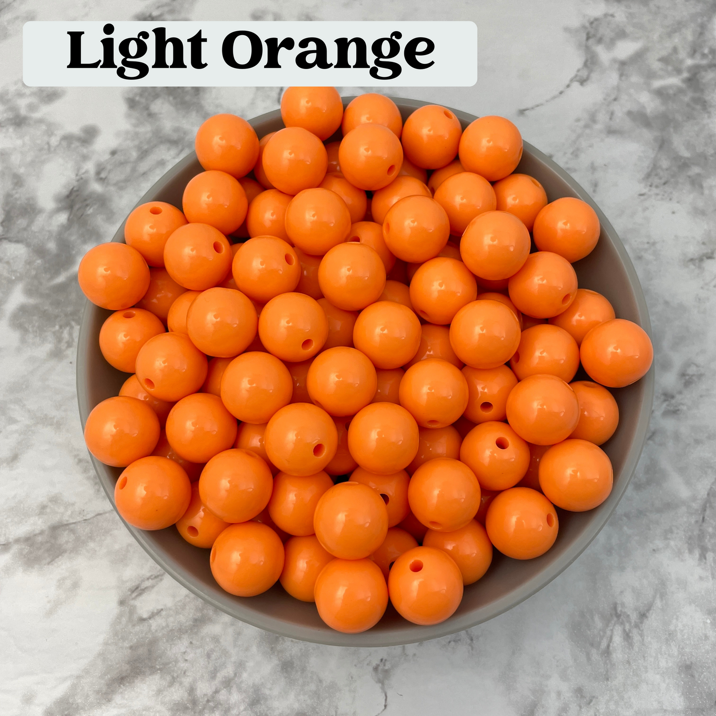 16mm Solid Color Acrylic Bubblegum Beads - By Color