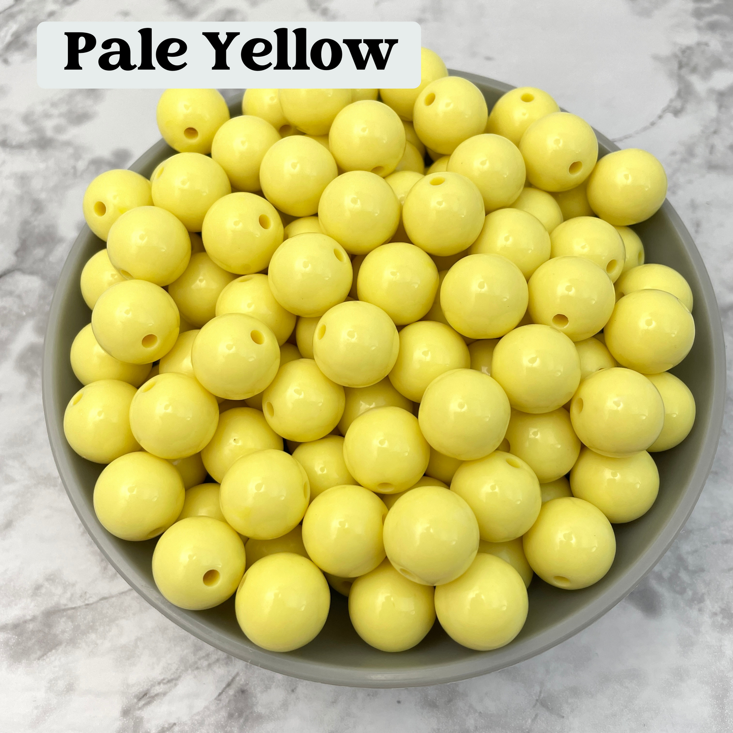 16mm Solid Color Acrylic Bubblegum Beads - By Color