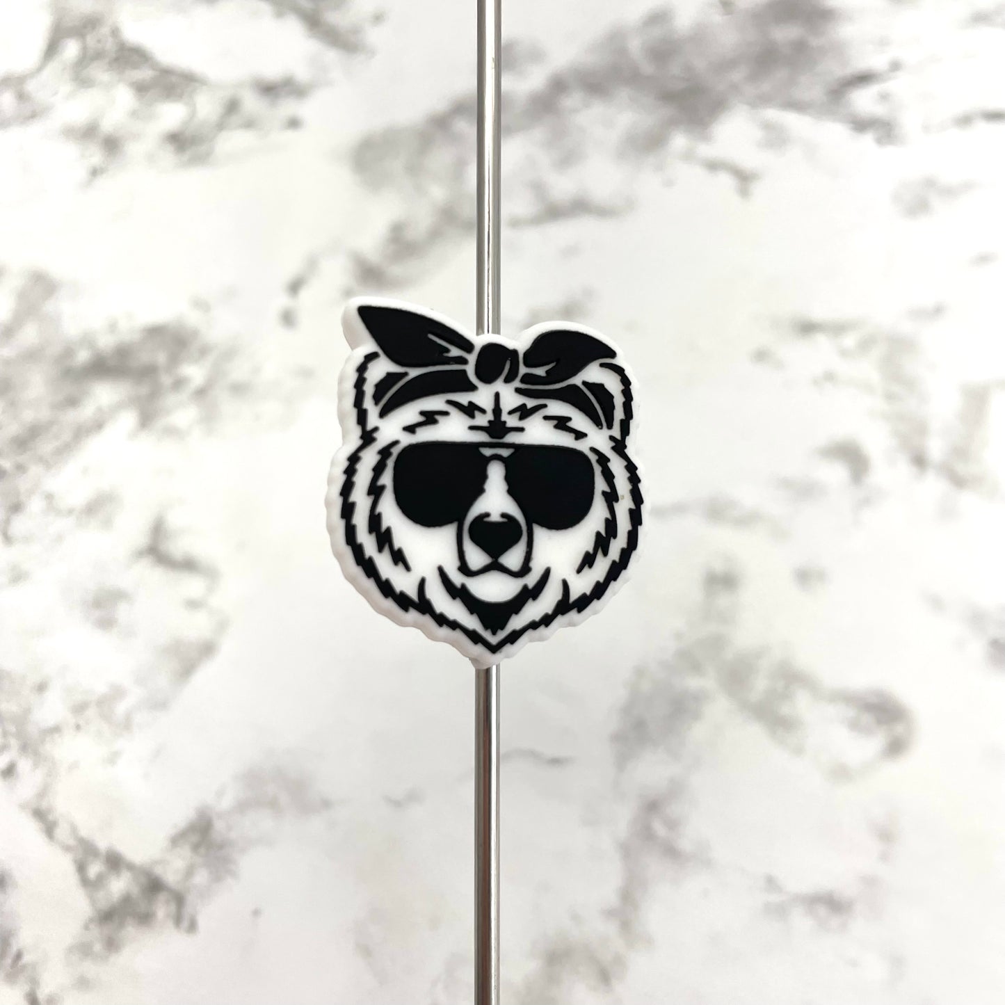 Cool Bear Silicone Focal Bead