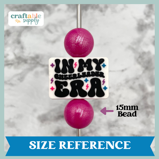 In My Cheerleader Era Soft PVC Focal Bead