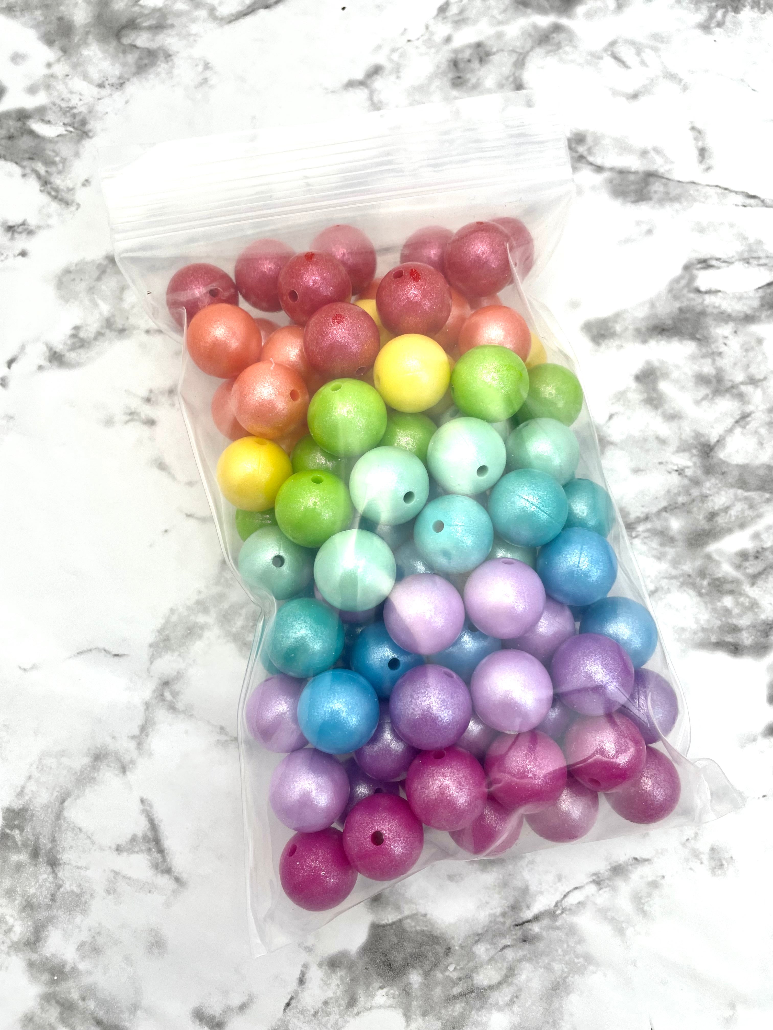 Solid Color #82 - 15mm Silicone Beads - 10 Pack