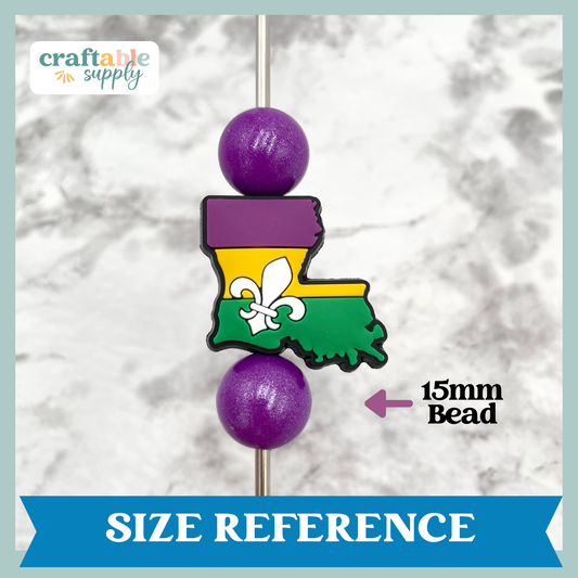 Louisiana Soft PVC Focal Bead