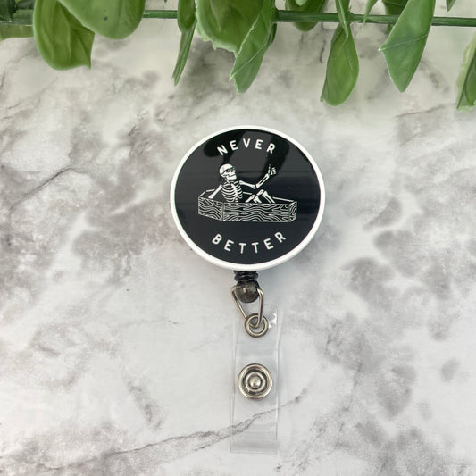 Never Better Skeleton Planar Resin Flatback