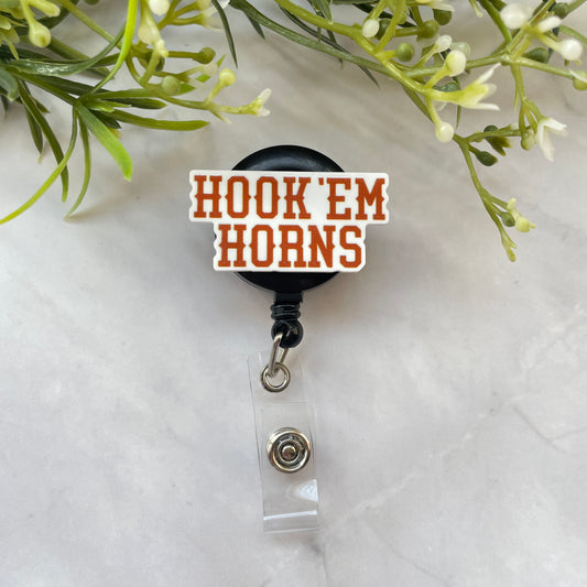 Hook em Horns Texas School Planar Resin Flatback