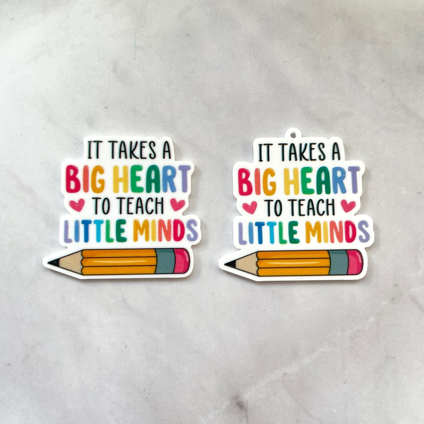 It Takes a Big Heart to Teach Little Minds Planar Resin Flatback