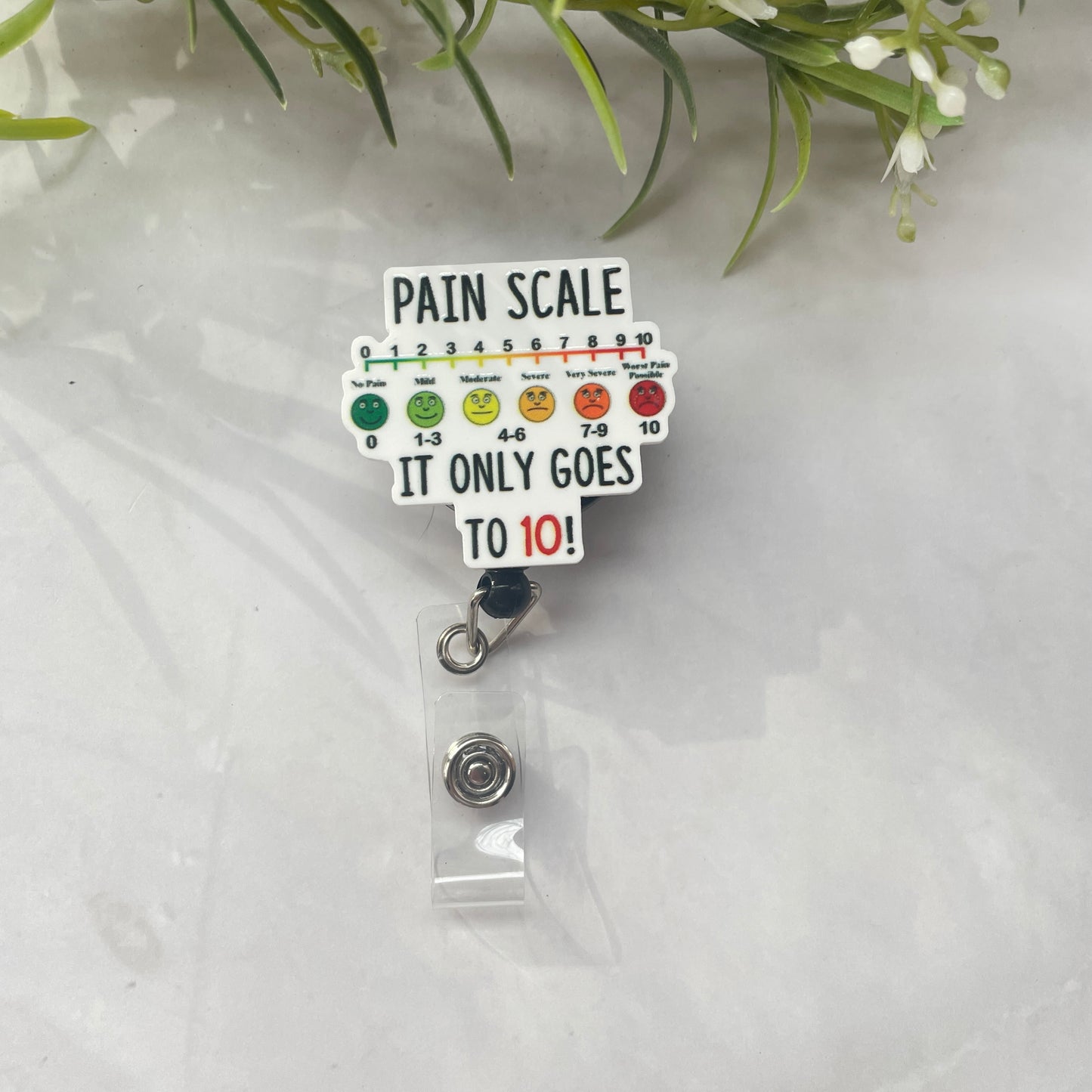 Pain Scale: It Only Goes to 10 Planar Resin Flatback