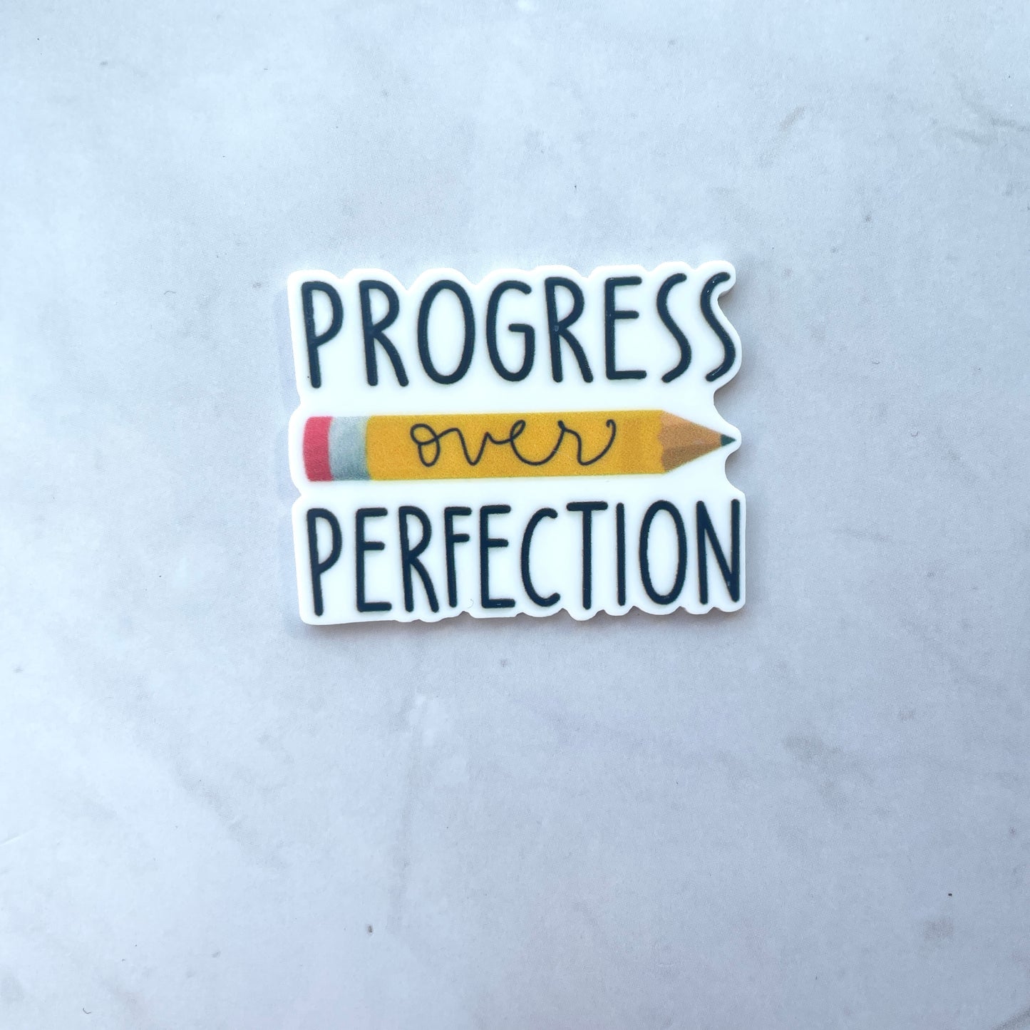 Progress Over Perfection Teacher Planar Resin Flatback