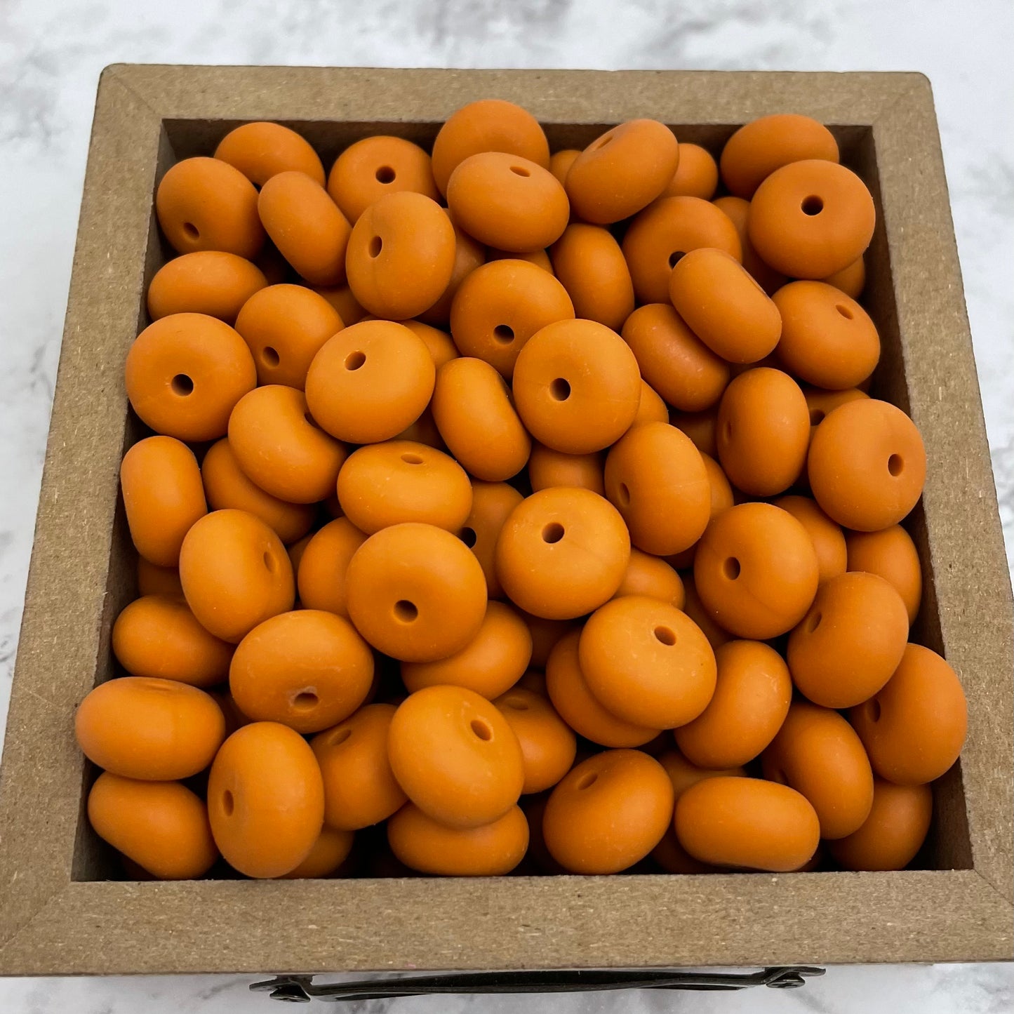 14mm Abacus Silicone Beads - Clay