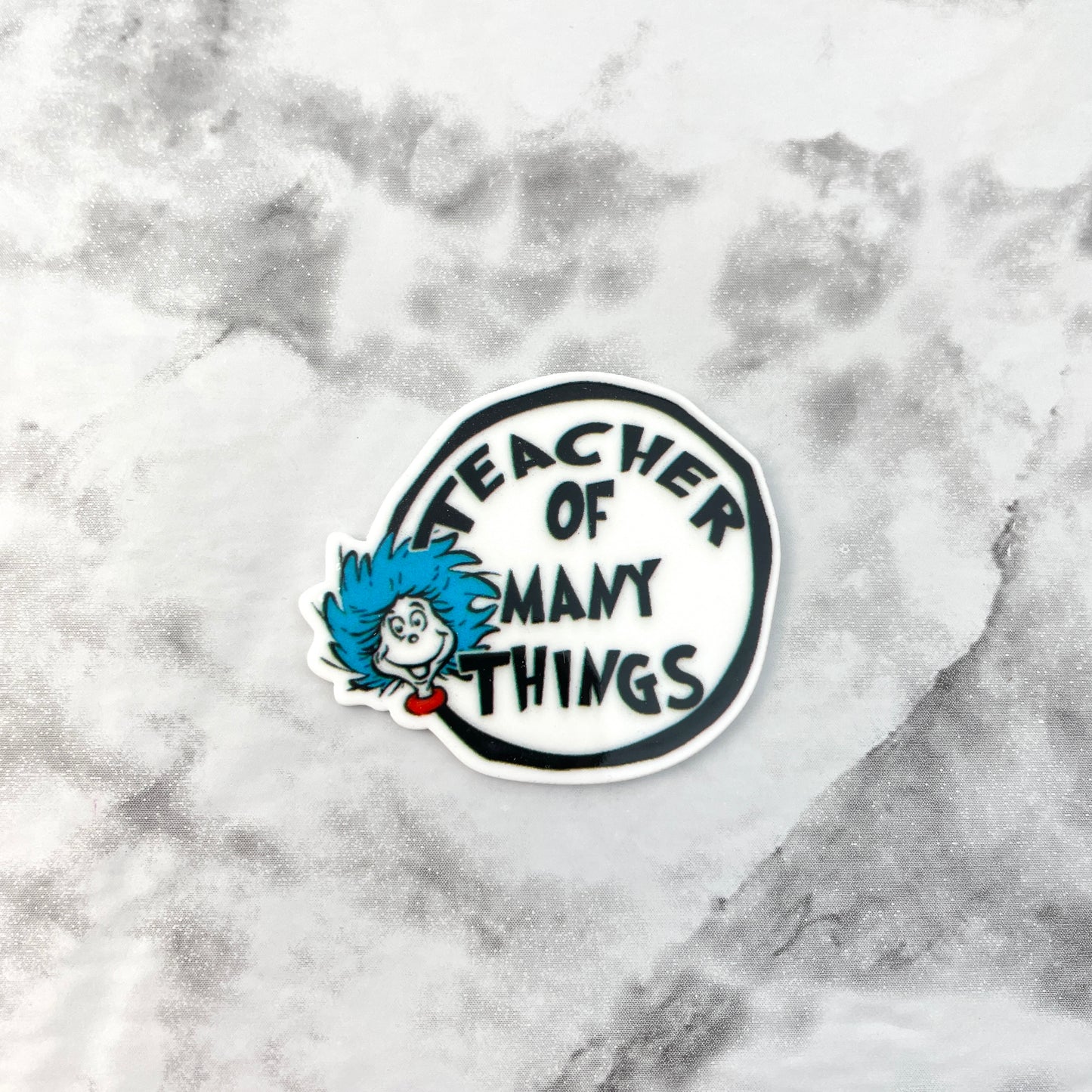 Teacher of Many Things Seuss Planar Resin Flatback