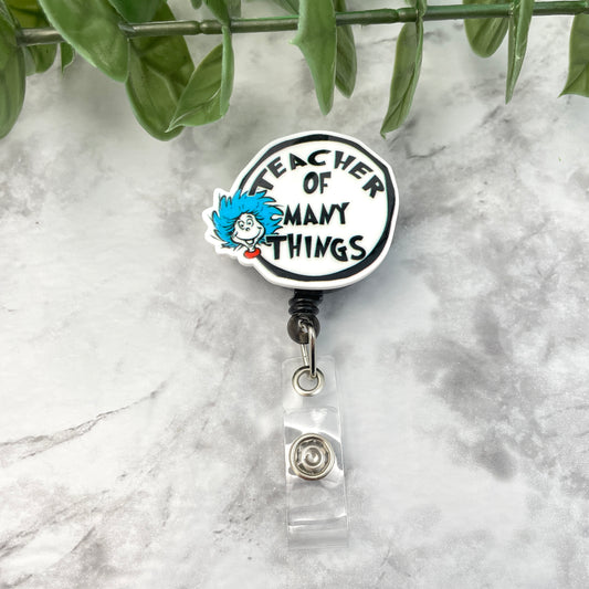 Teacher of Many Things Seuss Planar Resin Flatback