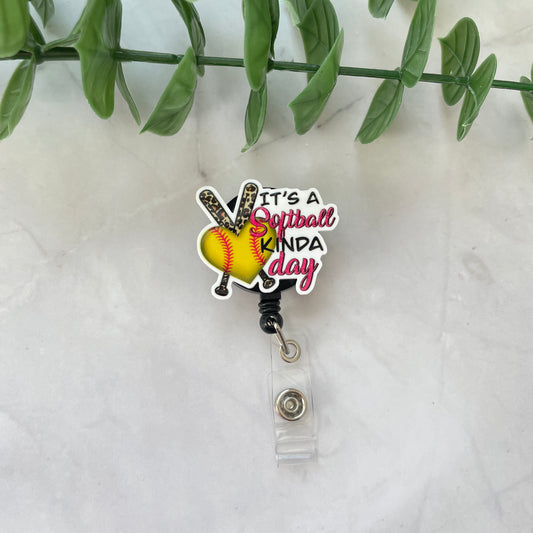 It's a Softball Kinda Day Planar Resin Flatback