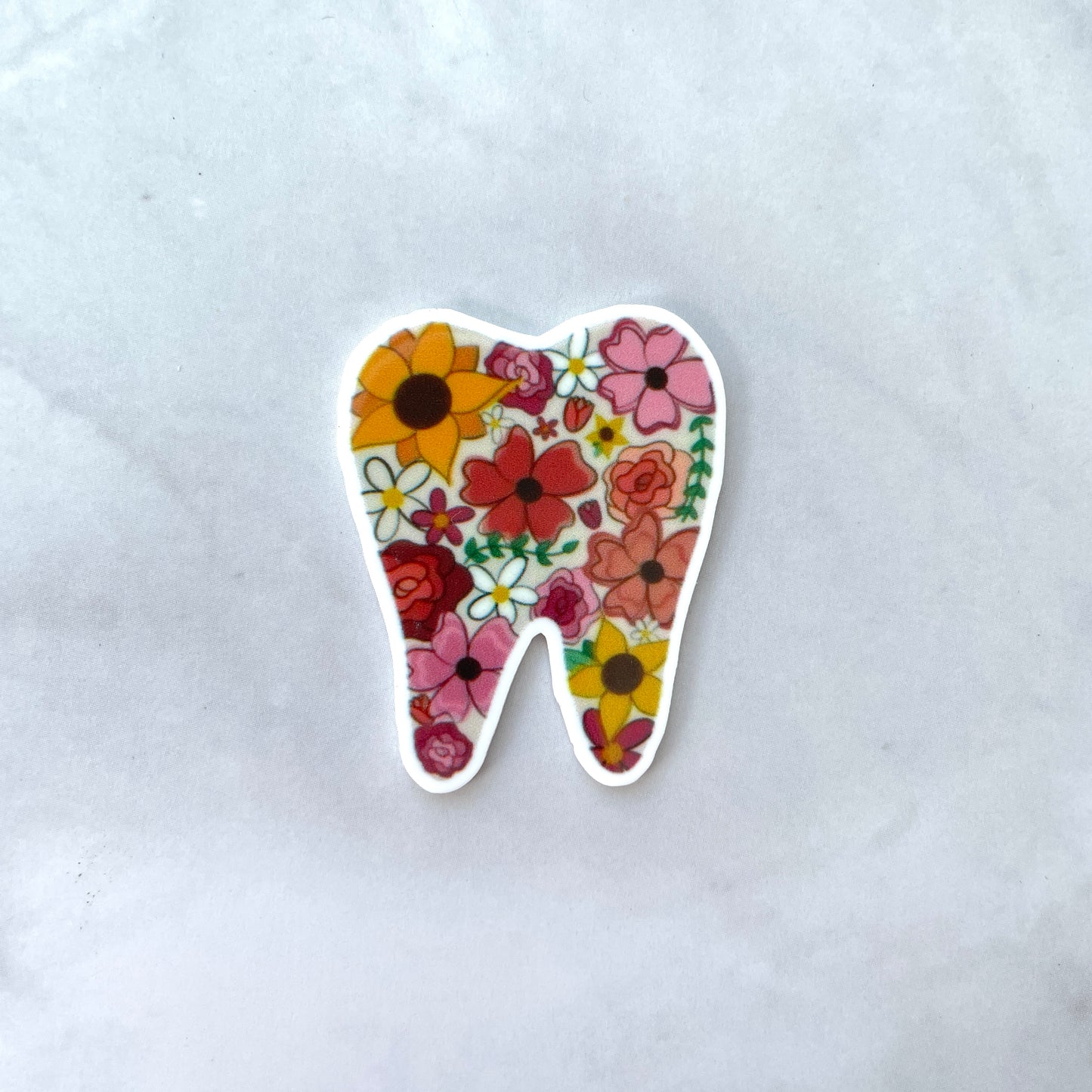Floral Tooth Dentist Planar Resin Flatback