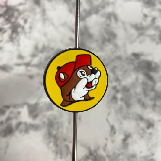 Beaver Silicone Focal Bead