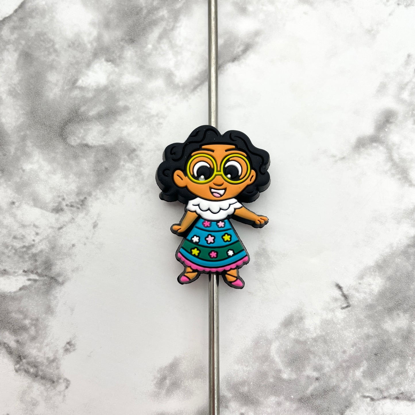 Encan Girl Silicone Focal Bead