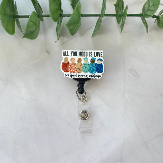 Midwife All You Need is Love CNM Planar Resin Flatback