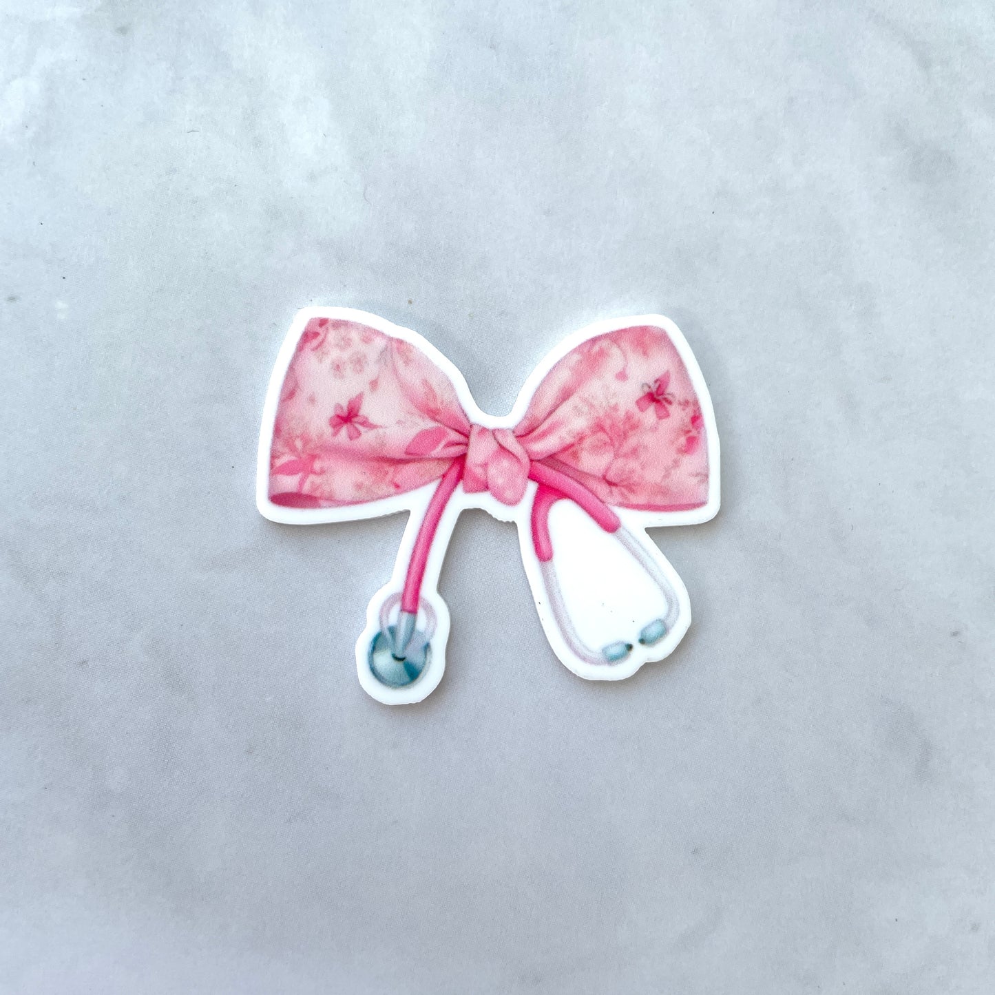 Stethoscope Bow Planar Resin Flatback