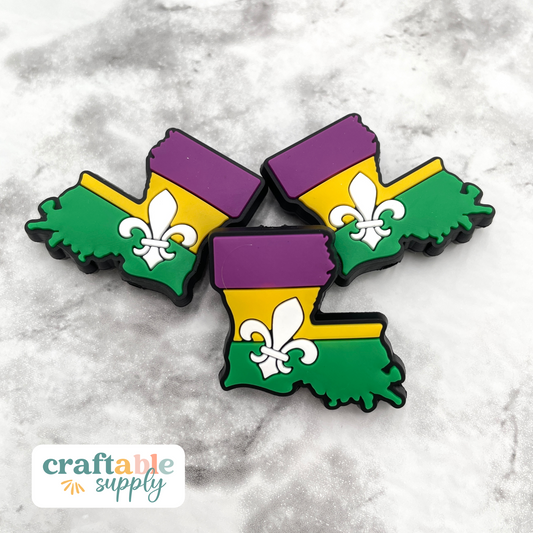 Louisiana Soft PVC Focal Bead