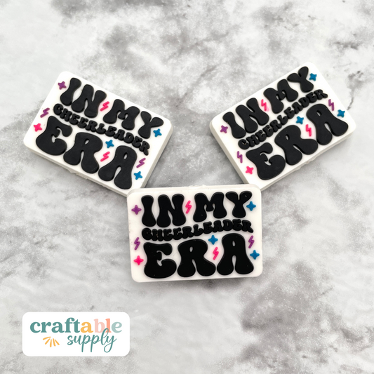 In My Cheerleader Era Soft PVC Focal Bead