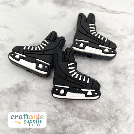 Hockey Skate Soft PVC Focal Bead