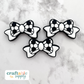 Soccer Bow Silicone Focal Bead