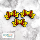 Softball Bow Silicone Focal Bead