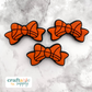 Basketball Bow Silicone Focal Bead
