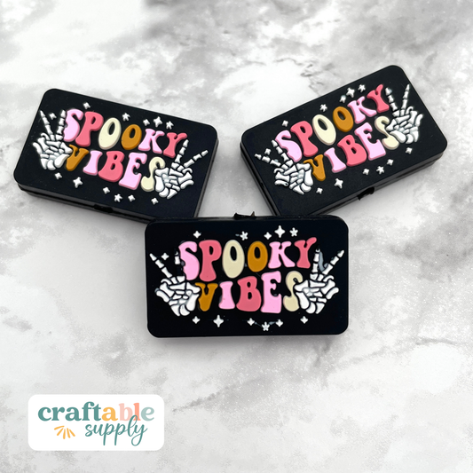 Spooky Vibes Halloween Silicone Focal Bead