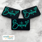 Besties Rectangular Silicone Focal Bead