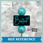 Besties Rectangular Silicone Focal Bead