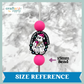 Dead Inside But Its Christmas Silicone Focal Bead