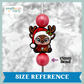 Cute Baby Reindeer Silicone Focal Bead