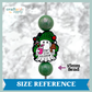 Don't Stop Believin Christmas Ghost Silicone Focal Bead