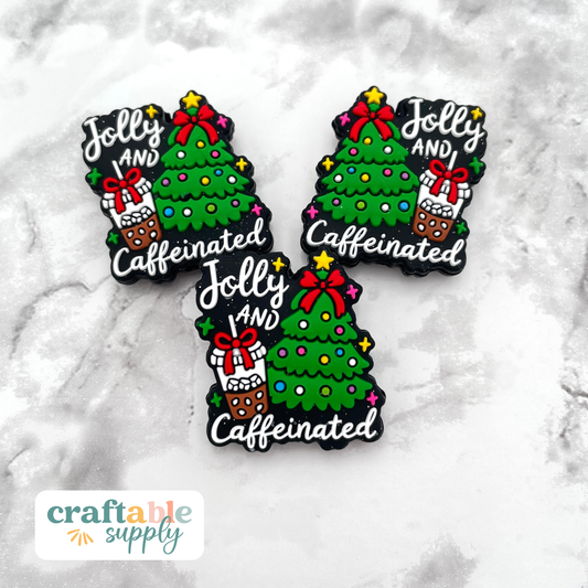 Jolly and Caffeinated Silicone Focal Bead