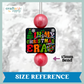 In My Christmas Era Silicone Focal Bead