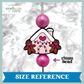 Pink Gingerbread House Silicone Focal Bead