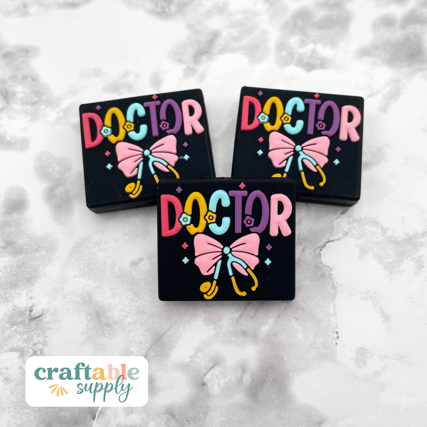 Doctor Stethoscope Silicone Focal Bead