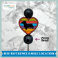 Dachshund Heart Silicone Focal Bead