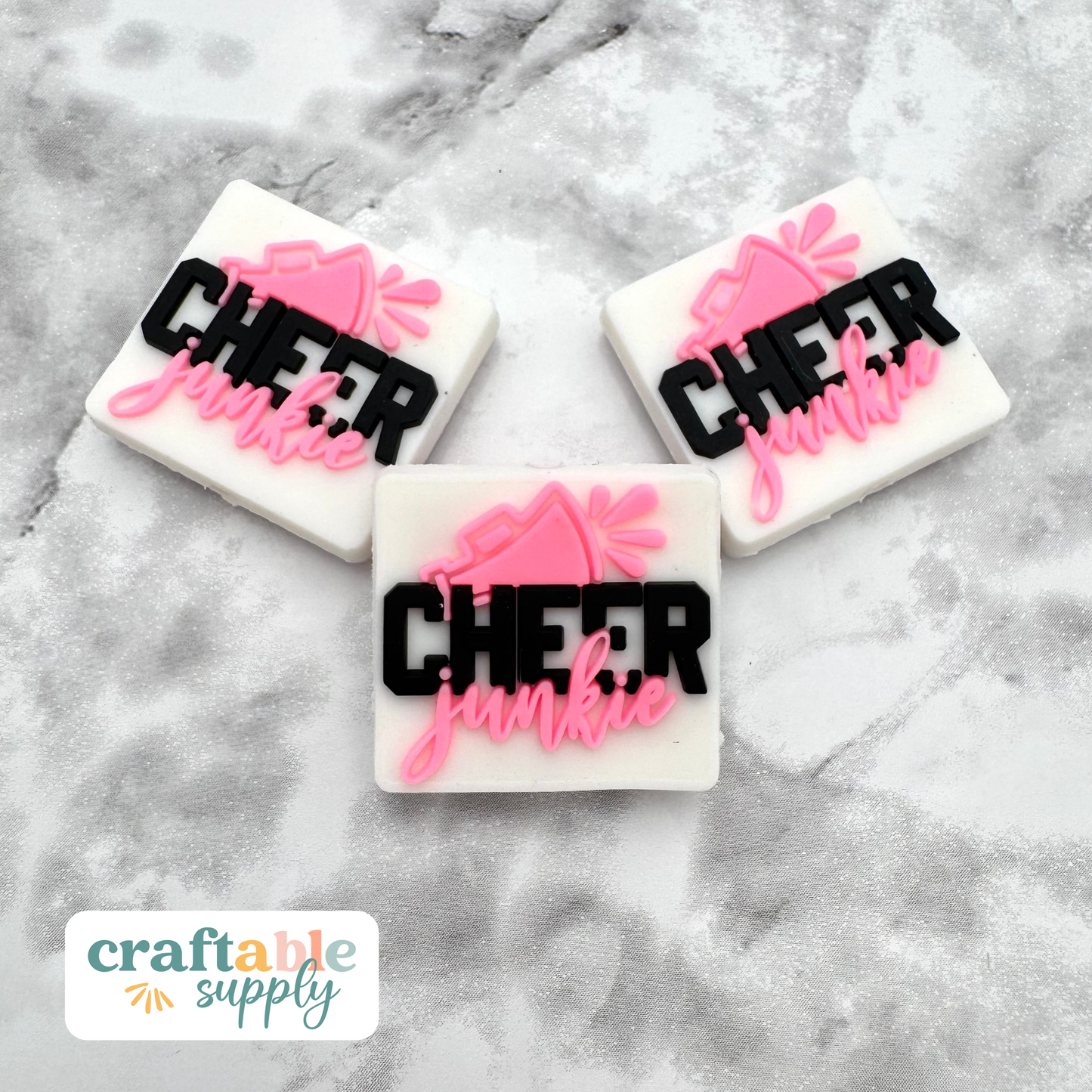 Cheer Junkie Soft PVC Focal Bead