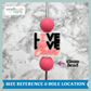 Live Love Cheer Soft PVC Focal Bead