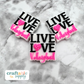 Live Love Volleyball Soft PVC Focal Bead