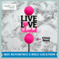 Live Love Volleyball Soft PVC Focal Bead