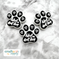 Adopt Dont Shop Paw Soft PVC Focal Bead