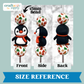 3D Winter Penguin Silicone Focal Bead