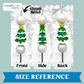 3D Christmas Tree Silicone Focal Bead