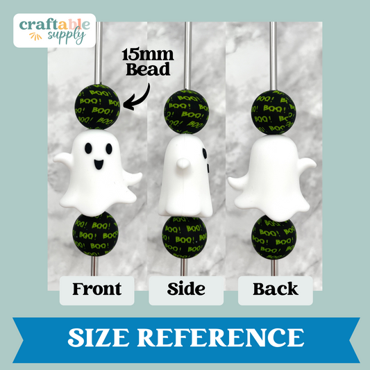 3D Ghost Silicone Focal Bead
