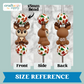 3D Baby Deer Silicone Focal Bead