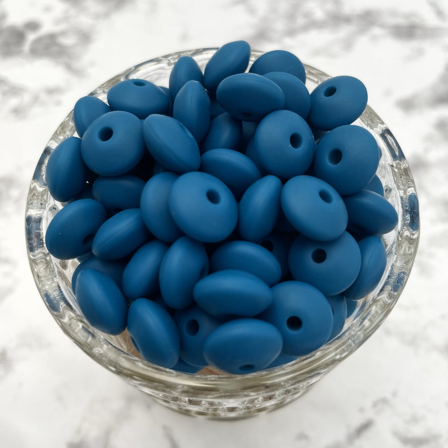 12mm Lentil Silicone Beads - Biscay Bay