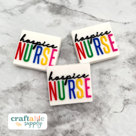 Hospice Nurse Soft PVC Focal Bead